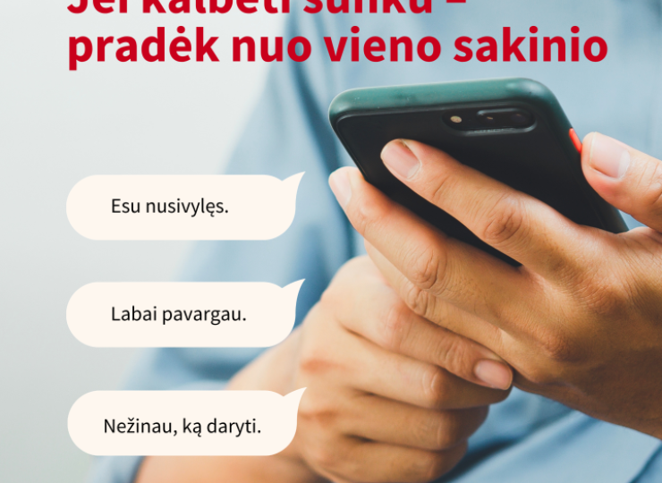 Jei kalbėti sunku – pradėk nuo vieno sakinio