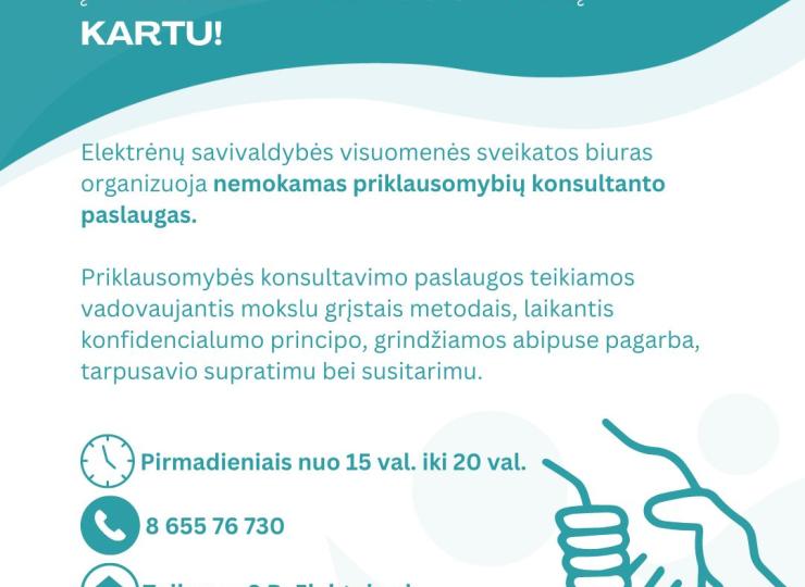 Įveikime priklausomybę kartu.