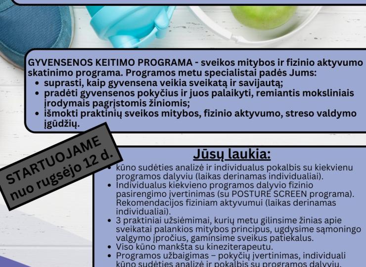 Gyvensenos keitimo programa