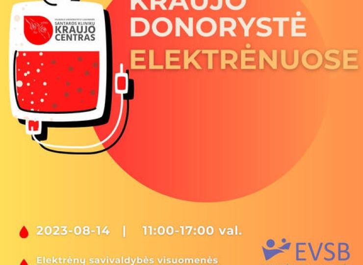 Kraujo donorystė Elektrėnuose