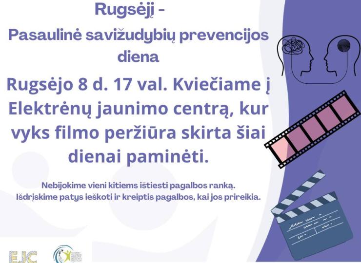 Rugsėjį - Pasaulinė savižudybių prevencinė diena