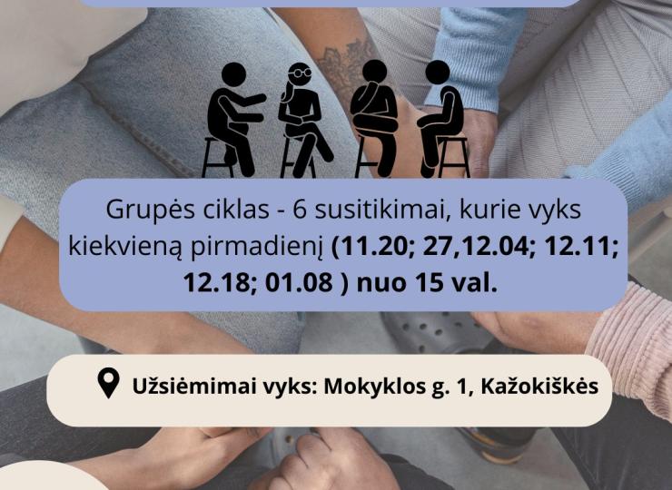 Psichologinė bendravimo asmenybės augimo grupė suaugusiems Kazokiškėse