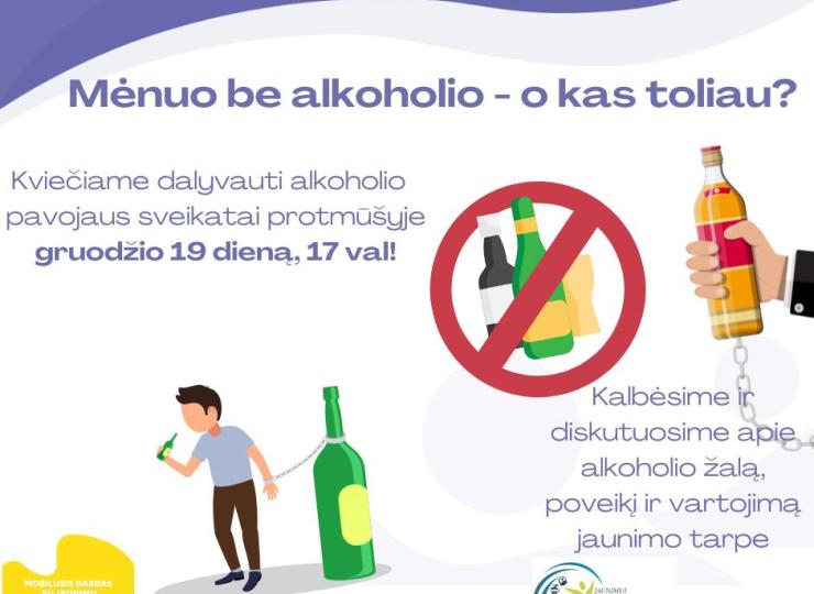 Jaunimo alkoholio pavojaus sveikatai protmūšis Kazokiškėse