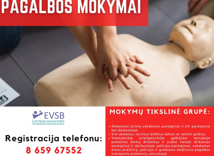 Kviečiame į privalomuosius licencijuotus pirmosios pagalbos mokymus