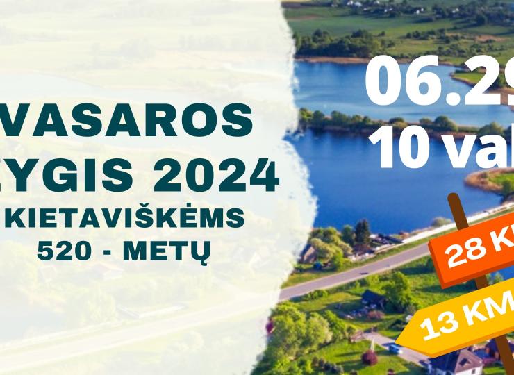 Vasaros žygis 2024. Kietaviškėms 520 - metų