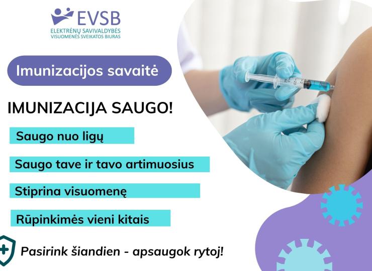 Imunizacija mus saugo!