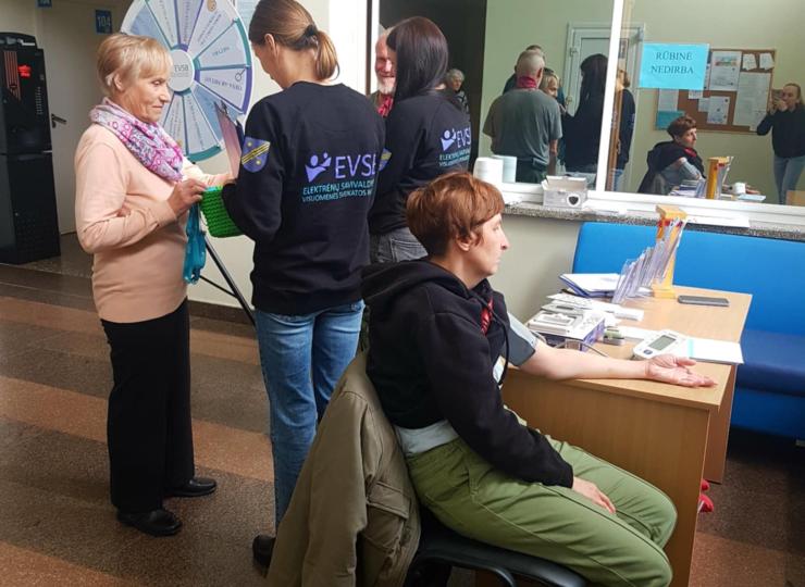 Keliaujanti sveikatos stotelė Elektrėnų savivaldybės sveikatos centre