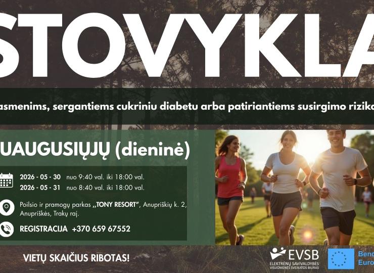 NEMOKAMA SAVIPRIEŽIŪROS MOKYMO STOVYKLA