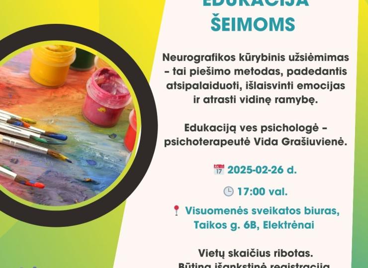 Edukacija šeimoms Elektrėnuose
