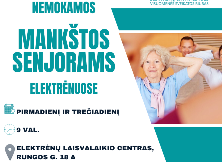 Nemokamos mankštos senjorams nuo sausio 7 dienos