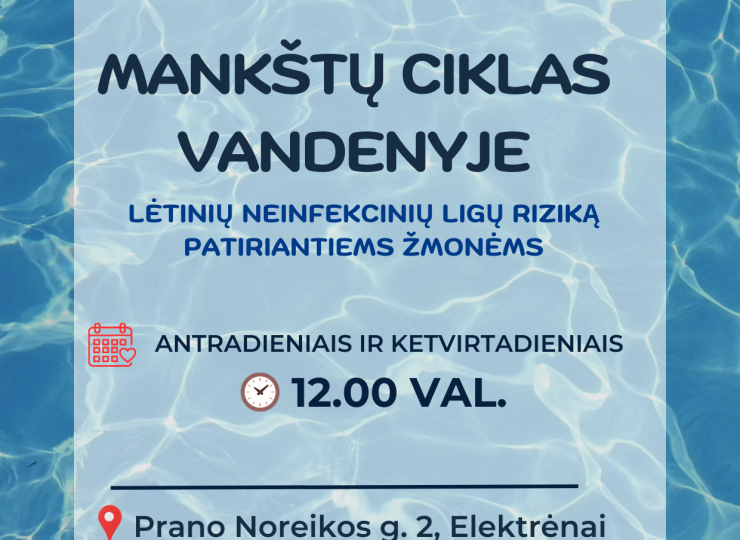Mankštų ciklas vandenyje