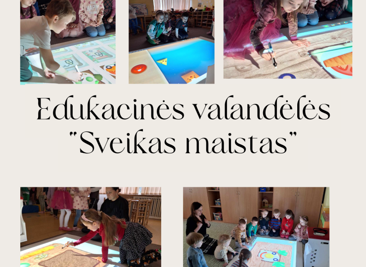 Edukacinės valandėlės su interaktyviom grindim Elektrėnų vaikų lopšelyje-darželyje „Drugelis“