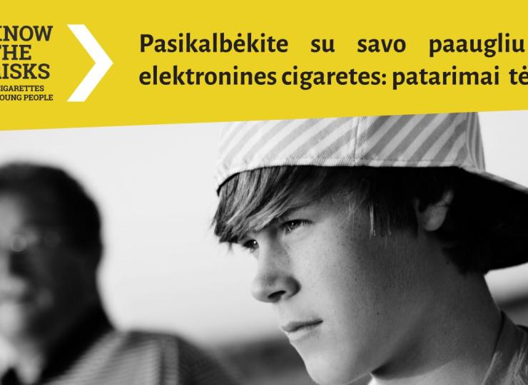 Pasikalbėkite su savo paaugliu apie elektroninescigaretes: patarimai tėvams