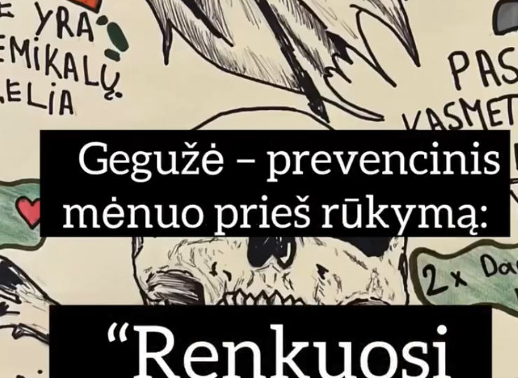 Gegužė – prevencinis mėnuo prieš rūkymą VšĮ „Elektrėnų profesinio mokymo centre“
