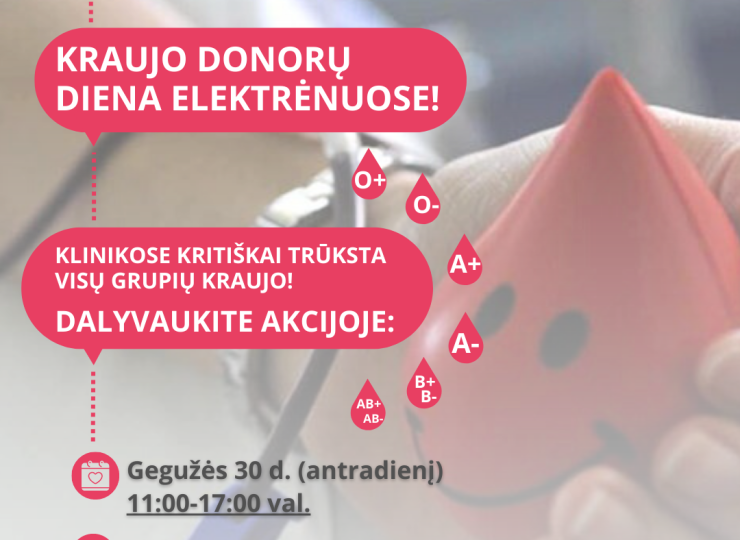 Kraujo donorų diena Elektrėnuose