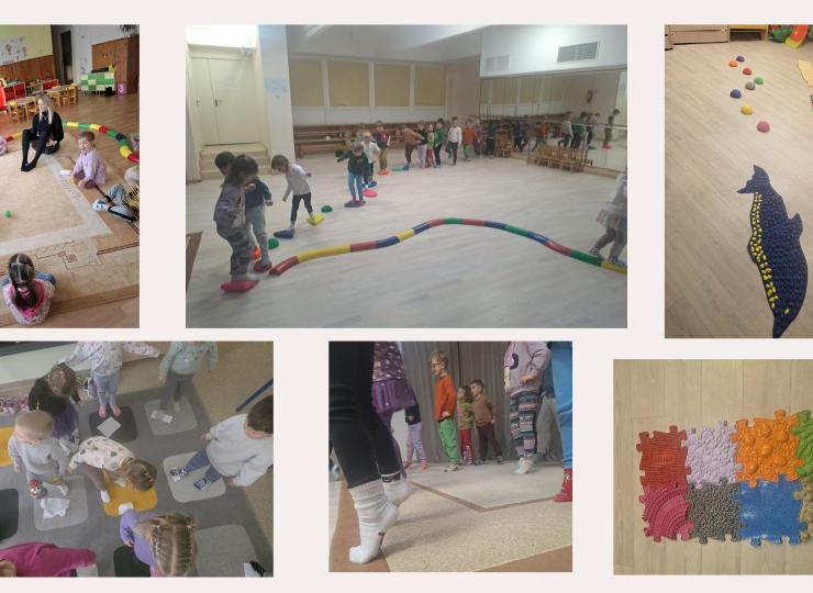 Lopšelyje-darželyje „Pasaka“ vyko užsiėmimai plokščiapėdystės profilaktikai