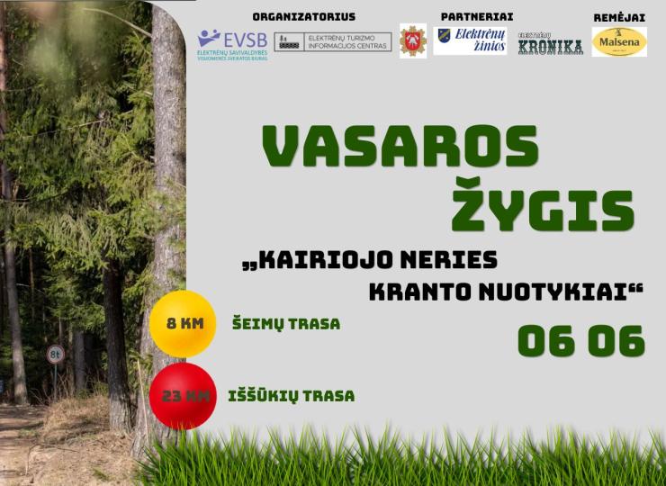 Kviečiame į vasaros žygį „Kairiojo Neries kranto nuotykiai“!