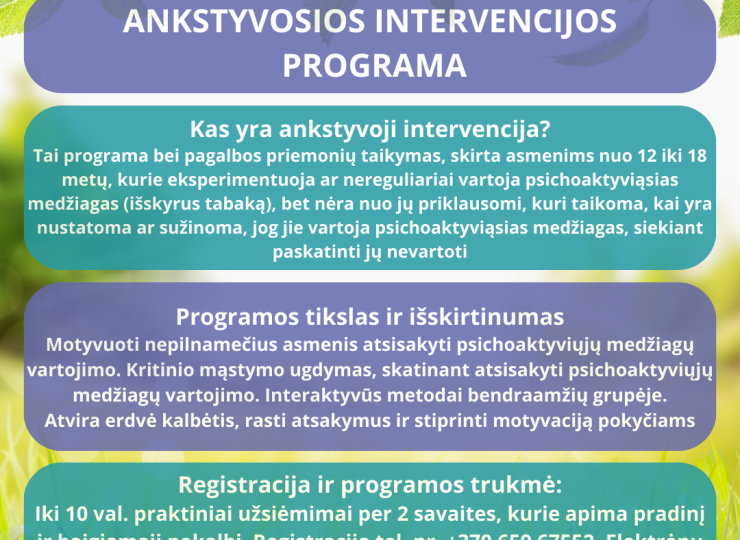 Ankstyvosios intervencijos programa