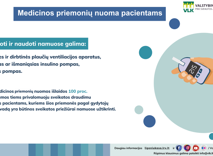 Ligonių kasos: kaip išsinuomoti būtiną ligoniui medicinos priemonę?