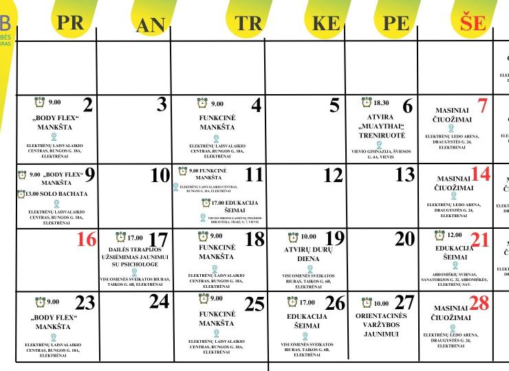 Vasaris - sveikatingumo mėnuo!