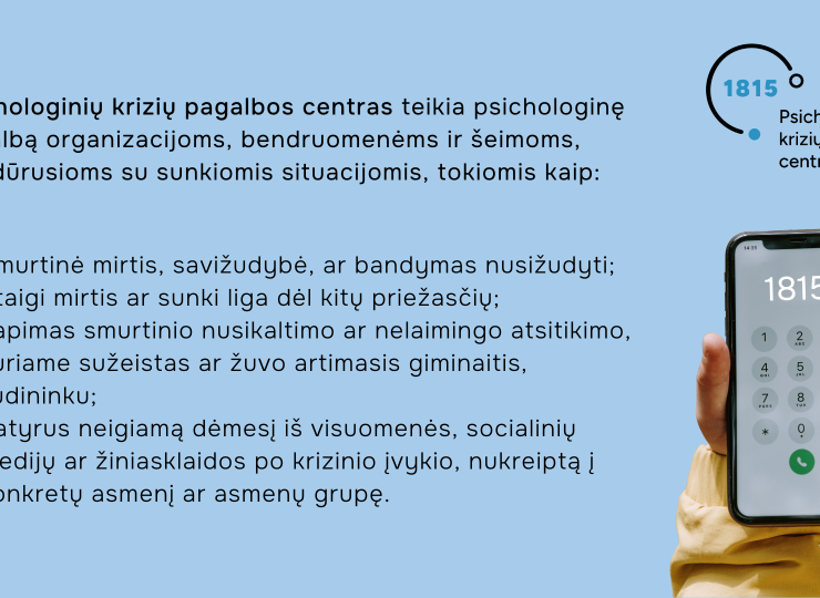 PSICHOLOGINIŲ KRIZIŲ VALDYMO PASLAUGOS LIETUVOJE – NEMOKAMU TELEFONU NUMERIU 1815