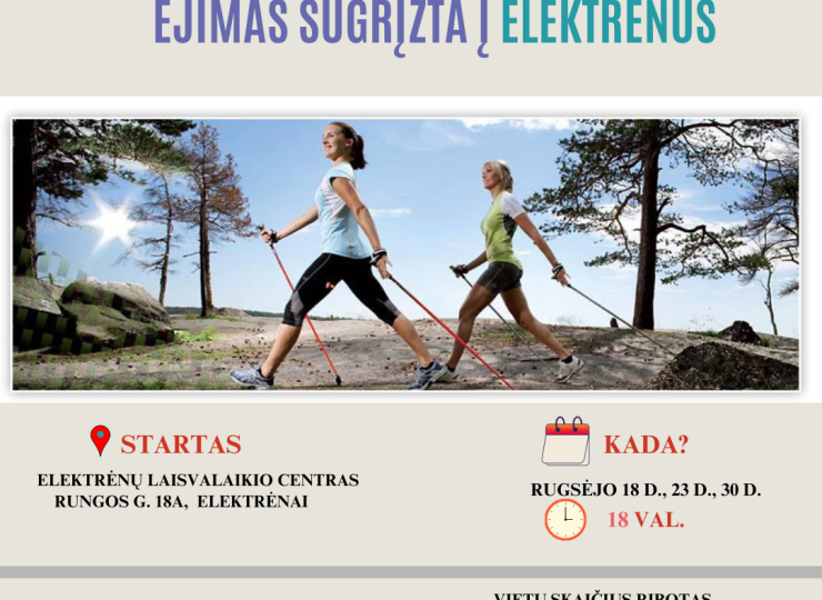 Šiaurietiškas ėjimas Elektrėnuose