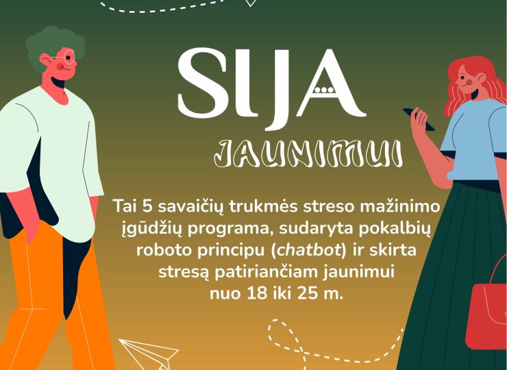 „Sija“ – 5 savaičių trukmės streso mažinimo programa