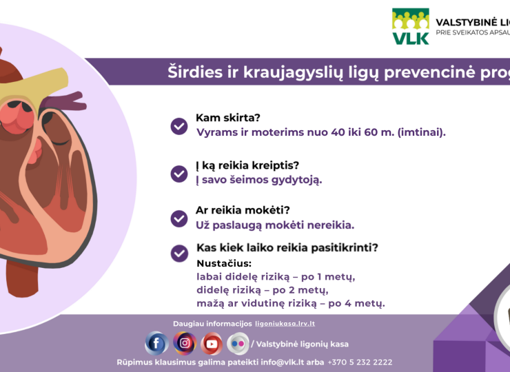 Širdies ir kraujagyslių ligos. Suvaldyti įmanoma?