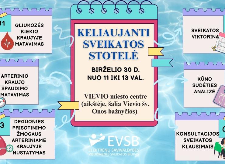 Keliaujanti sveikatos stotelė Vievyje