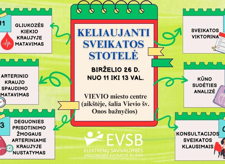Keliaujanti sveikatos stotelė Vievyje